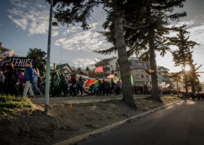 Columnas de la Marcha en la Ciudad.